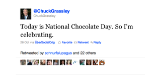 Illustration for article titled Senator Chuck Grassley Is the Worst Twitter User in the United States of America